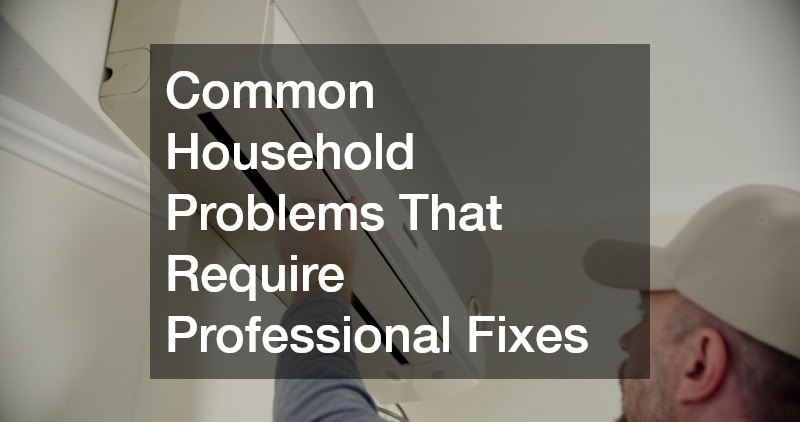 Common Household Problems That Require Professional Fixes